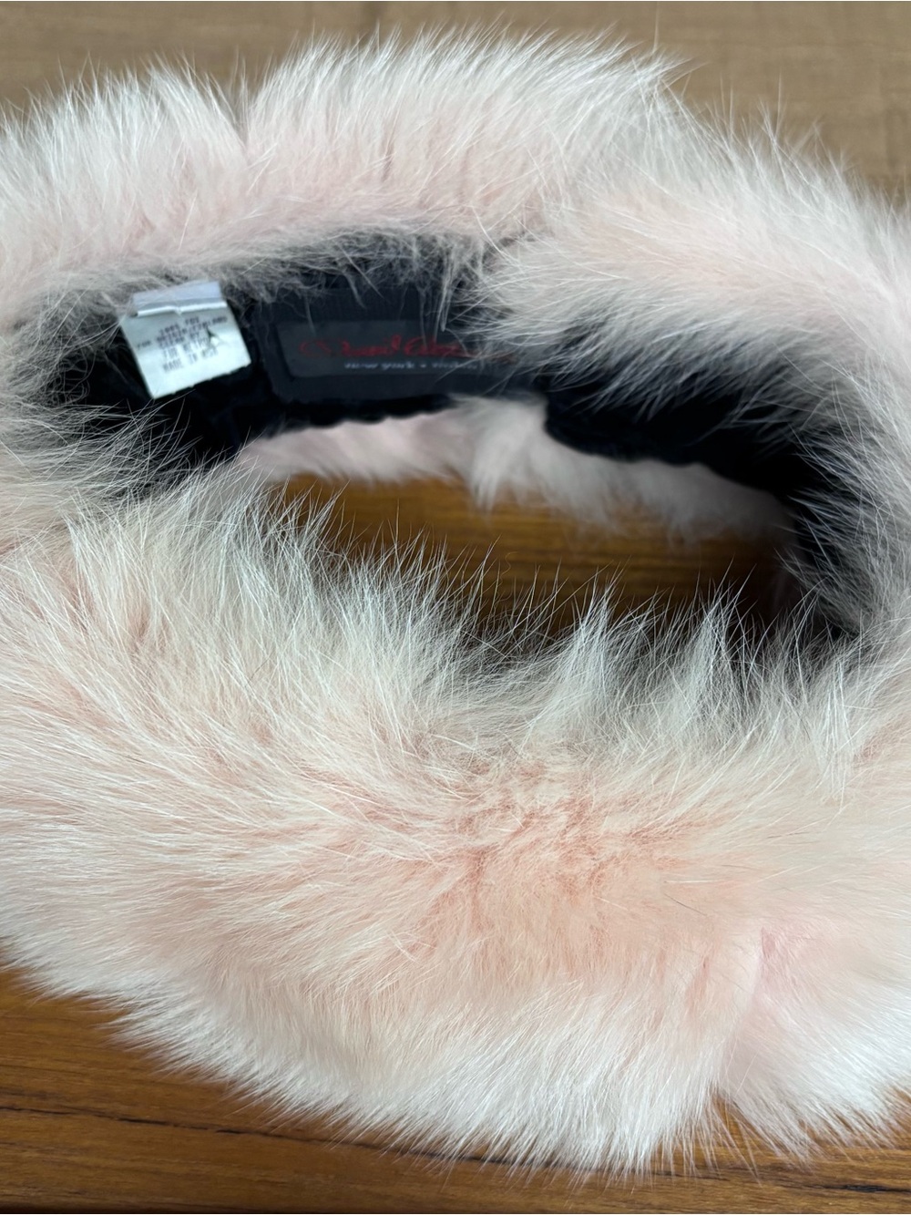 Vintage David Goodman Pink Fox Fur Headband - Women Accessories